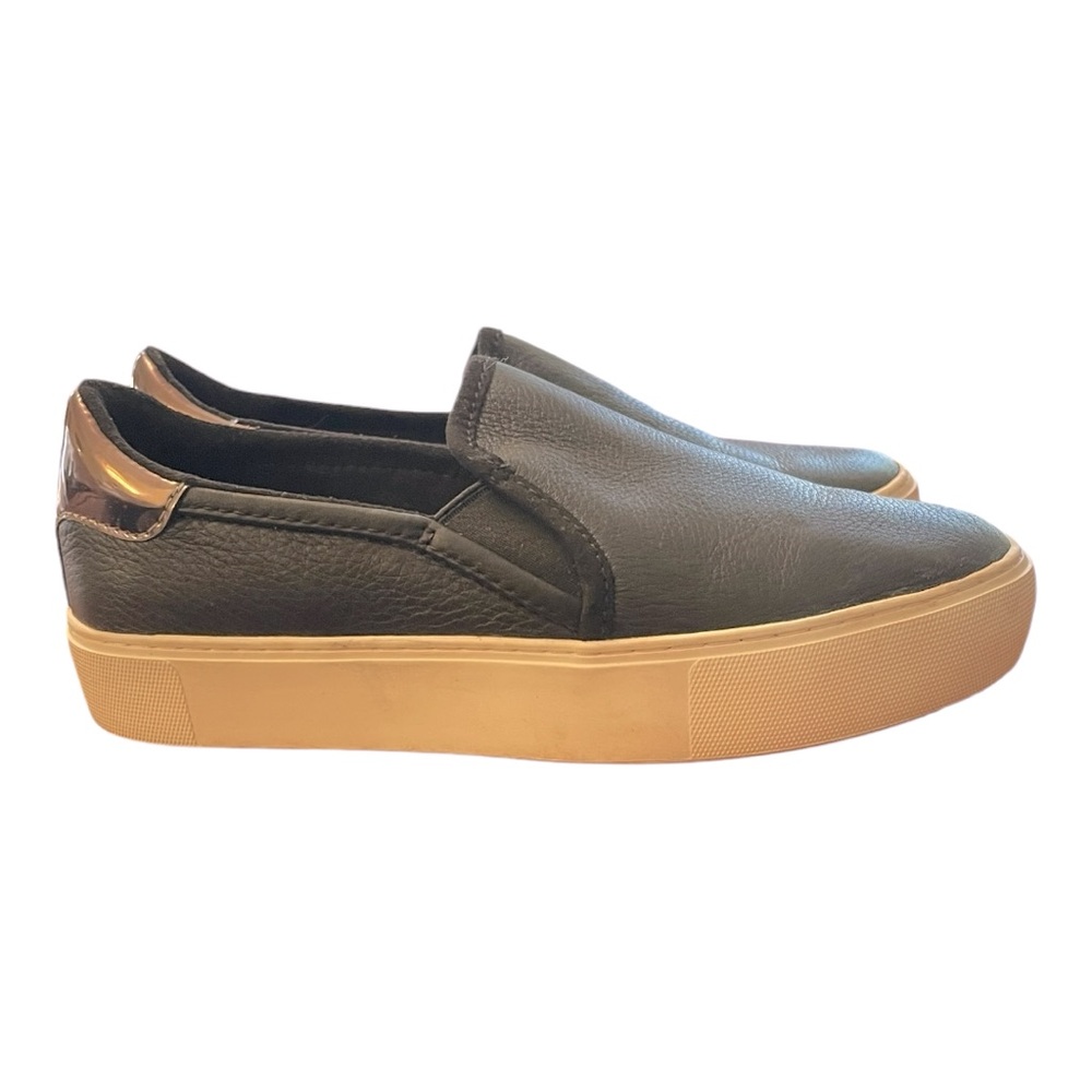 UGG Womens Cahlvan Black Leather Casual Sneakers Size 7 - Picture 4 of 5